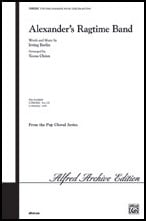 Alexanders Ragtime Band Three-Part Mixed choral sheet music cover Thumbnail